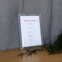 카페메뉴판 자석 투명 스탠드 테이블 제작 4x6 A5 A4 A3 식당 음식점디피지샵